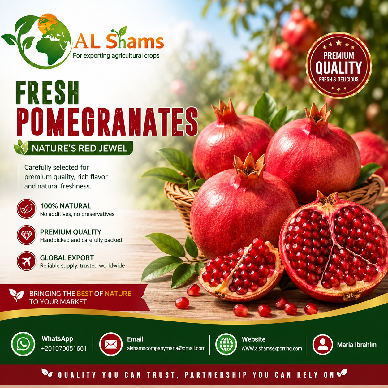 Fresh pomegranate